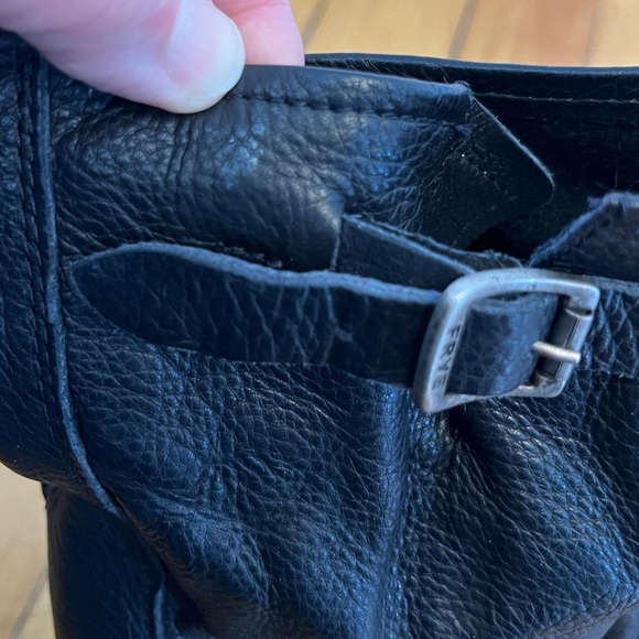 Frye Veronica Black Leather Short Slouch Boots, Size 10 - Picture 14 of 16